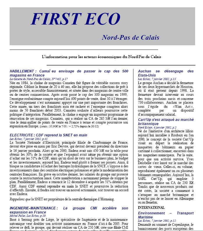 Revue First ECO